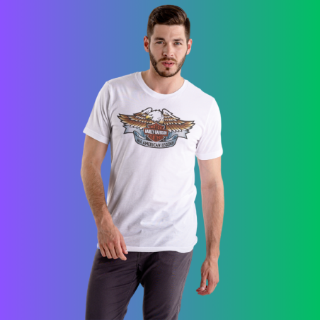 Polera Nostalgia Harley Genius Aguila