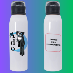 Botella de Aluminio 650 ml | Tapa Click Antiderrame y Diseño Compacto