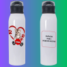 Botella de Aluminio 650 ml | Tapa Click Antiderrame y Diseño Compacto