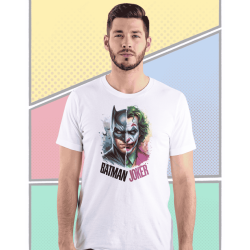 Polera Joker vs Batman – Diseño Único y Personalizado INKFUSION