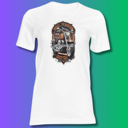 Polera Nostalgia Harley Logo Moto café