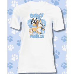 Polera Bluey Familia – Estilo Único para los Peques Fans de la Serie INKFUSION