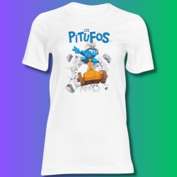 Polera de Los Pitufos – Diseño exclusivo y colorido | InkFusion