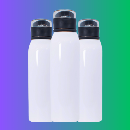 Botella de Aluminio 650 ml | Tapa Click Antiderrame y Diseño Compacto