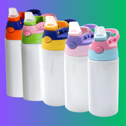 Botella BS Niño Aluminio 500 ml| Tapa Click Antiderrame y Diseño Compacto