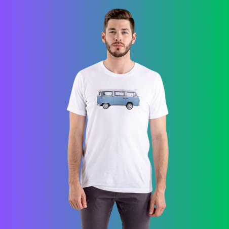 Polera Nostalgia Combi Azul