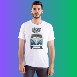 Polera Nostalgia Combi Azul
